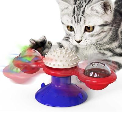 Windmill Spin, Cat Toy Wheel, Cat Teasing, Scratching, Fur Rubbing Device, Cat Brush, Pet Supplies