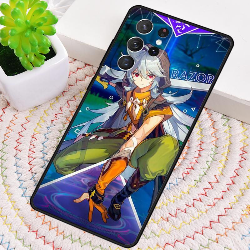 Genshin Impact Razor manga Silicone Phone Case For Samsung Galaxy note 10 pro S26 S25 S24 S23 S22 S21 Plus S25Ultra Capa Cover
