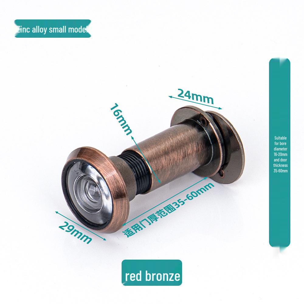Zinc Alloy Adjustable Peephole Viewer - Anti-pry HD Cat Eye for Apartment Doors