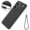 For Realme P4 Pro 5G Liquid Silicone Case Phone Back Cover with Hand Strap