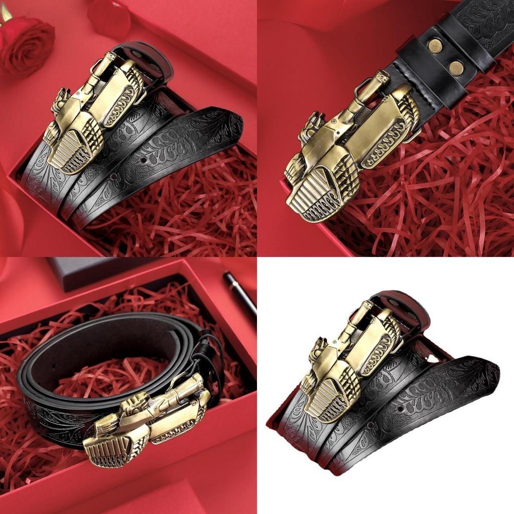 Men's Pu Leather Retro Pattern Adjustable Ethnic Style Belt