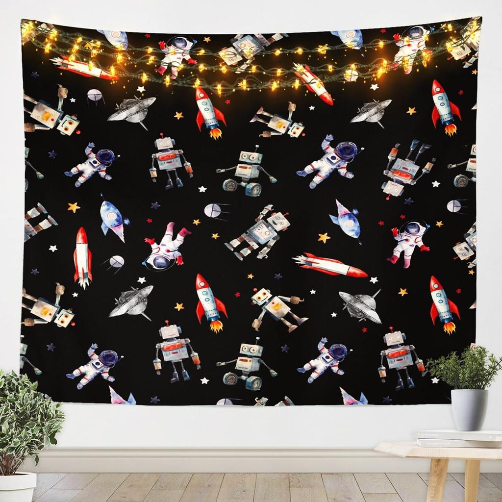 Tapeçaria de Peixe Japonês, Peixe Carpa Tai Chi Preto e Branco Pendurado na Parede Arte para Crianças Adolescentes Mulheres Homens Decoração de Quarto, Ondas do Oceano Ukiyoe