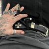 Punk New Gothic Y2K Women Men Belts Luxury Brand Goth Ladies Hip Hop Punk Rivet Skeleton Print Waist Belt Jeans Waistband