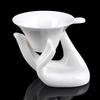 Keramik-Handform-Eierbecherhalter für gekochte Eier, auslaufsicher, Keramik-Guanyin-Handauflage, Eierplatzierungswerkzeug, Handauflage, Regaldekoration