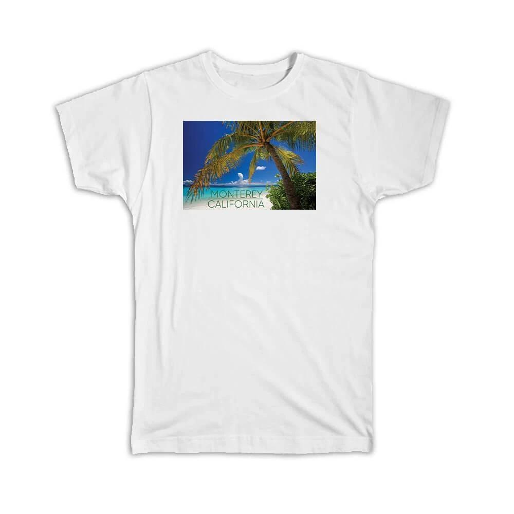 Gift T-Shirt : Monterey California Tropical Beach USA L
