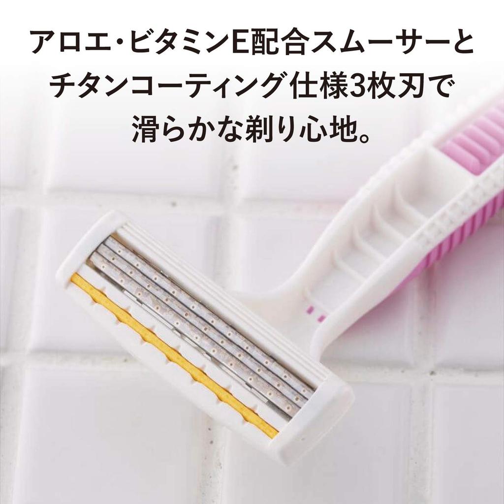 Kai Pretty Razor Lâmina de Corpo para Conjunto de 3 Mulheres, Formato T, Lâminas, 9 Peças