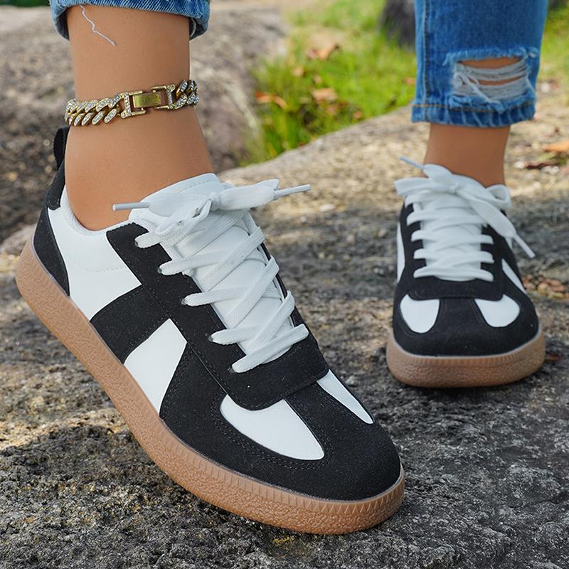 Spring Autumn Flat Sneakers for Women 2025 Fashion Mix Color Casual Sport Shoes Woman Lightweight Non Slip German Training Shoes