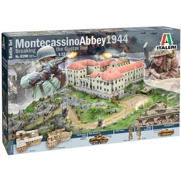 Maquette Diorama - Italeri - Montecassino Abbey 1944 - 1:72 - Enfants 14 Ans Et Plus - Bois Et Plastique