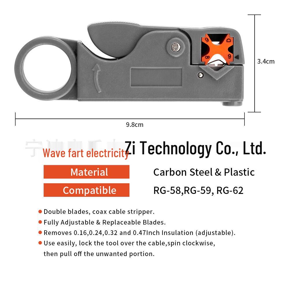 Cross-Border RG6 Crimping & Wire Stripper Set for Coaxial Cable
