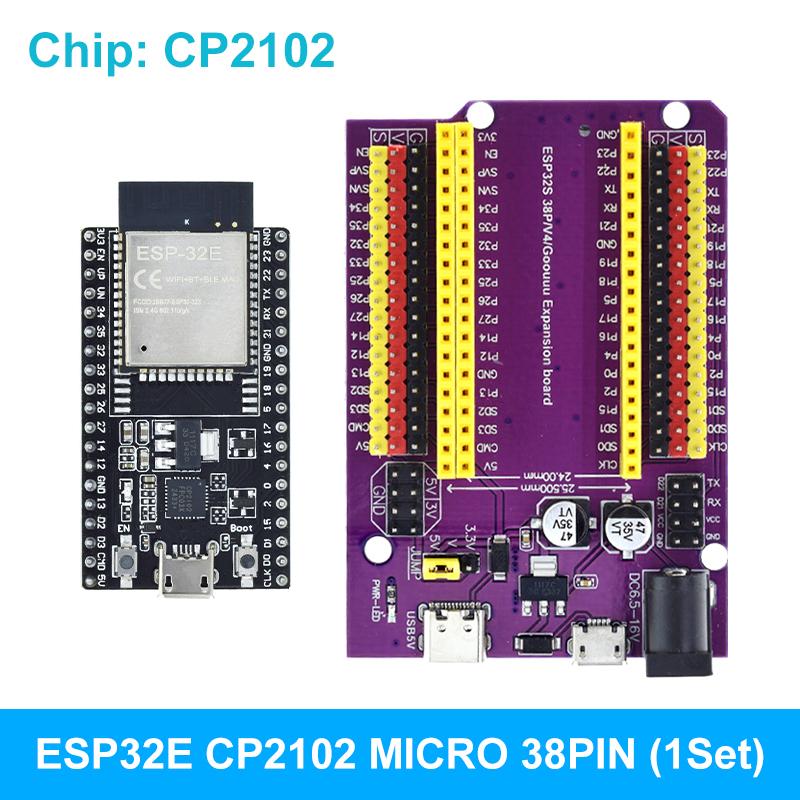 ESP32 Development Board TYPE-C/MICRO USB CP2102 WiFi+Bluetooth Dual Core ESP32-DevKitC-32 ESP-32 Expansion Board 38PINS