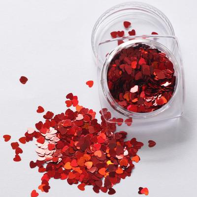 7g Μικτό Heart Thin Glitter Paillette Nail TipGel Polish Decoration