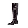 Belt Buckle Autumn And Winter Women'S Boots Tall Knight Boots Pointed Thick Medium Heel Roman Boots 32-48 Boots