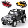 Escala 1/32 Jeep Wrangler 1941 Modelo de carro de liga com efeito de luz e som Brinquedos de carro fundido para meninos Presente Modelo de carro Brinquedos Coleção de modelos