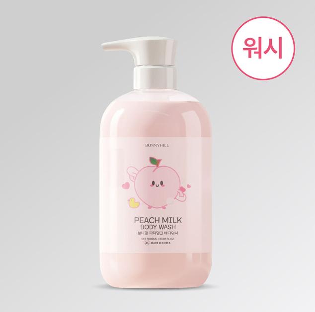 BONNYHILL Peach Milk Body Care 1000ml – Body Wash / Body Lotion