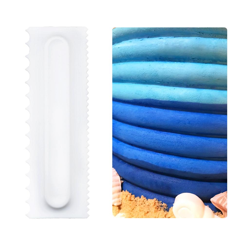 3Pcs Set Cake Decorating Comb Food Grade Plastic Cake Scraper Smoother Pastry Icing Comb Fondant Spatulas Baking Pastry