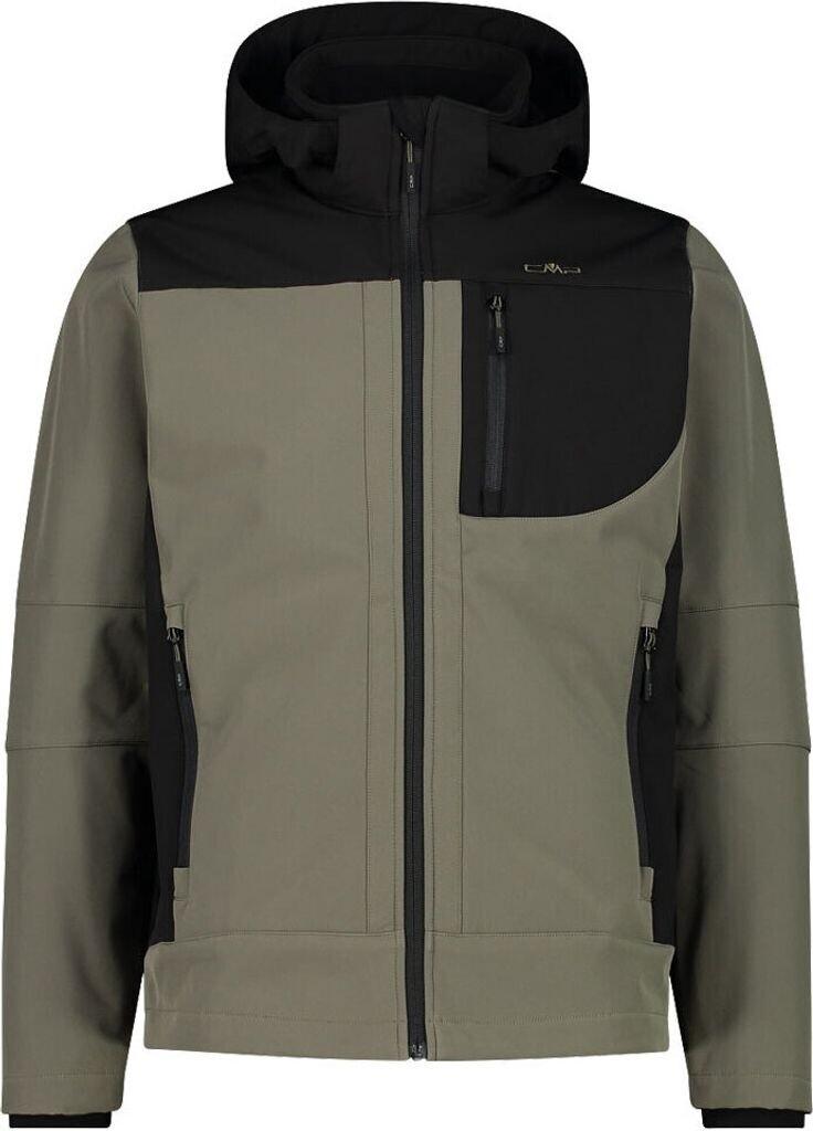 

Куртка CMP мужская софтшелл с отстегивающимся капюшоном (3A01787N) олива/неро 58