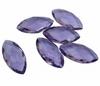 Purple Amethyst Marquise Gemstone: Briolette Checker Cut Cabochons, All Sizes