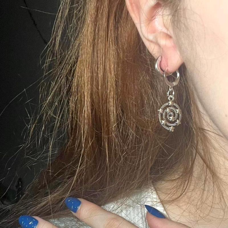 Sweet Cool Bowknot/Thread Star Pendant Earrings Fashion Hoop Earrings Jewelry