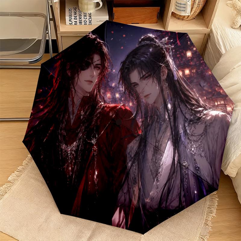 Himmelsamtmanns Segen Schmetterlinge Automatischer Regenschirm Geeignet für Reisen Tragbarer Regenschirm Outdoor Sonnenschutzschirm Geschenk Tägliche Notwendigkeiten