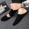 Large Size Half Shoes for Men Mules Loafers Slippers Closed-toe Open Back Casual Shoes Backless Slides Sandal Slip On Flats 2026