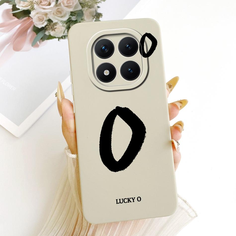 For Xiaomi Redmi Note 15 Pro+ 15Pro 5G Lucky Initial Letter Phone Case For Redmi Note 15 Pro Plus 5G Soft Silicone Case Bumper