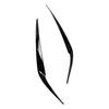 Gloss Black Headlight Eyebrow Eyelid Trim For BMW 5 Series G30 525i 530i 2017-23