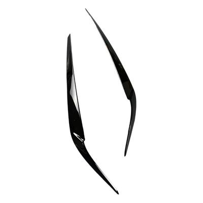 Moldura de Sobrancelha/Pálpebra do Farol Preto Brilhante Para BMW Série 5 G30 525i 530i 2017-23