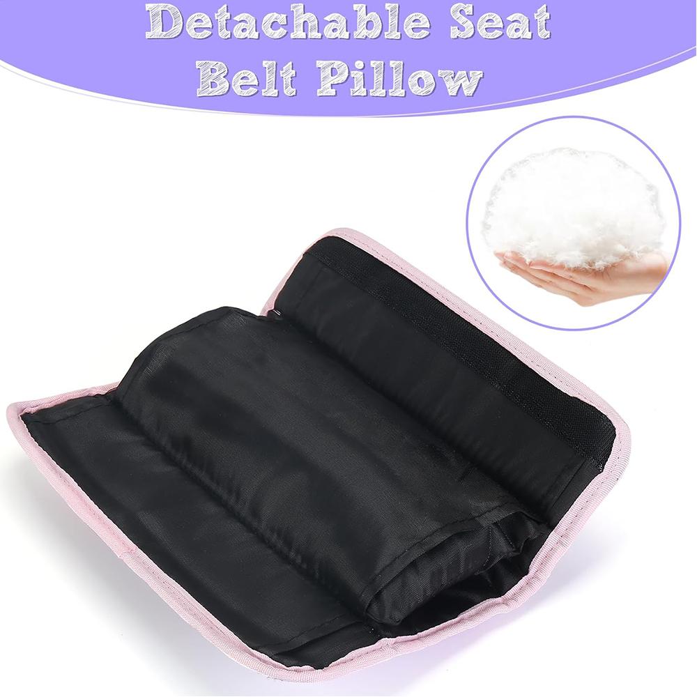 1 Set Unicorn Seat Belt Cover Seatbelt Adjuster & Pillow For Kids