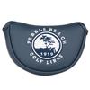Golf Head Cover Putter Cover Magnetic Type Compatible with Odyssey Red Compact Compatible with Center Shaft American Thorn Tree (Navy Blue)
