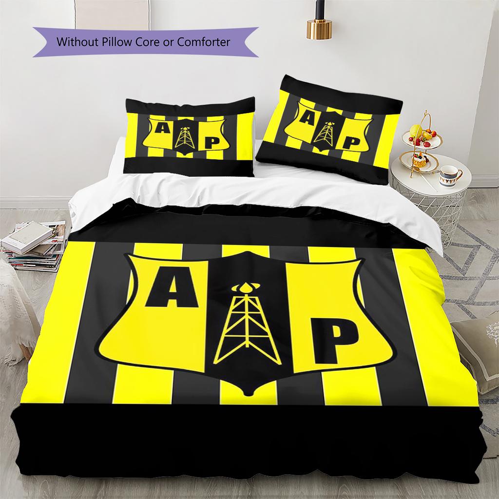 Alianza Petrolera Pattern Bedding Set Quilt Cover Pillowcase Home Decor Gift (1 * duvet cover + 2 * pillowcase, without core)
