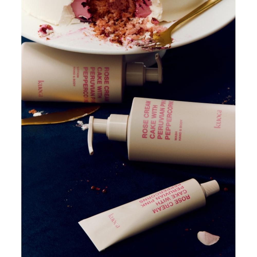 Kuoca [set Of 3] Rose Cake Hand   Body wash+lotion+Hand Cream NONE