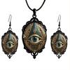 All-Seeing Eye Pendant Jewelry Eye of God Necklace Triangle Pyramid