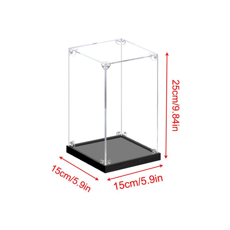 Acrylic Display Case for Collectibles Assemble Clear Dustproof Display Box for Action Figures Model Doll Toys Display Home Storage Case