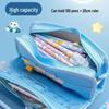Egg Party Multi-layer Pencil Case - Dora Style Large Capacity Stationery Bag for Boys