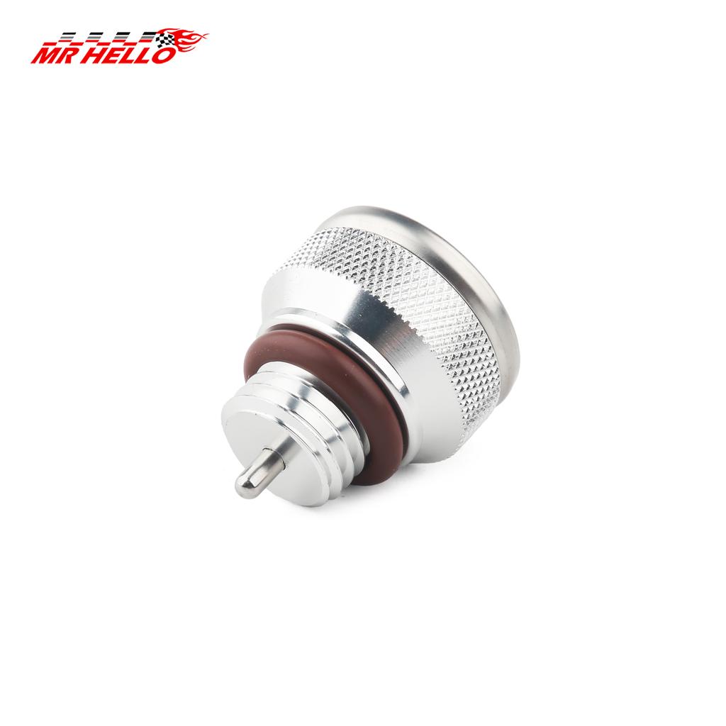 M20x2.5 Motorcycle Fuel Tank Caps With 0-200℃ Oil Temperature Gauge Pointers Dial Meter Black/Silver Gauge