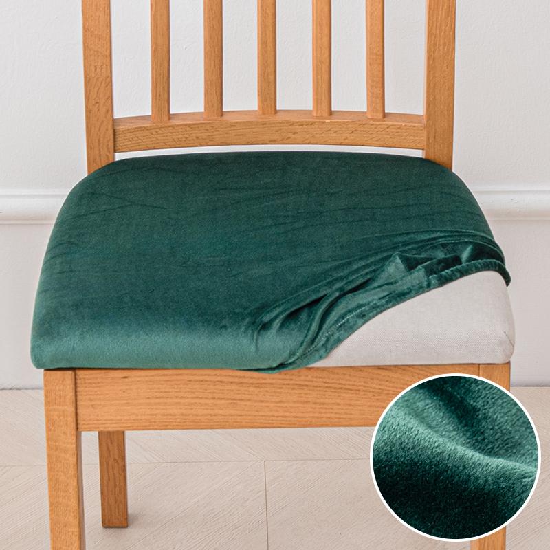 

Чехлы для стульев Velvet Stretch Fit, мягкие однотонные чехлы для стульев для столовой, съемные, моющиеся, для кухни, отеля Universal