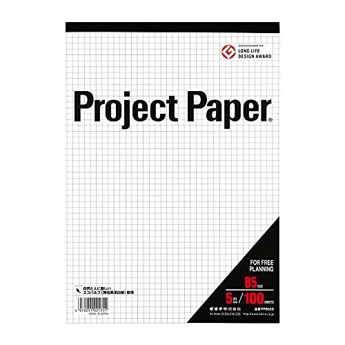 

Okina PPB55S Graph Paper Project Paper B5 0.2 inch (5 mm) Square Ruled, 100 Sheets