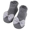 Cartoon Stripe Mesh Bow Baby Socks - Cute European & American Style