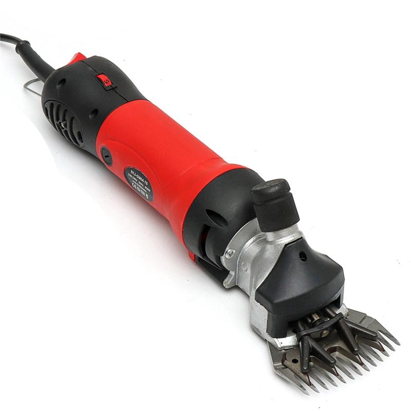 

Электрическая машинка для стрижки шерсти домашних животных 1200 Вт, набор для стрижки, стрижка шерсти, резка, коза, лошадь, принадлежности для стрижки животных, фермерские ножницы 110 В 220 В красный