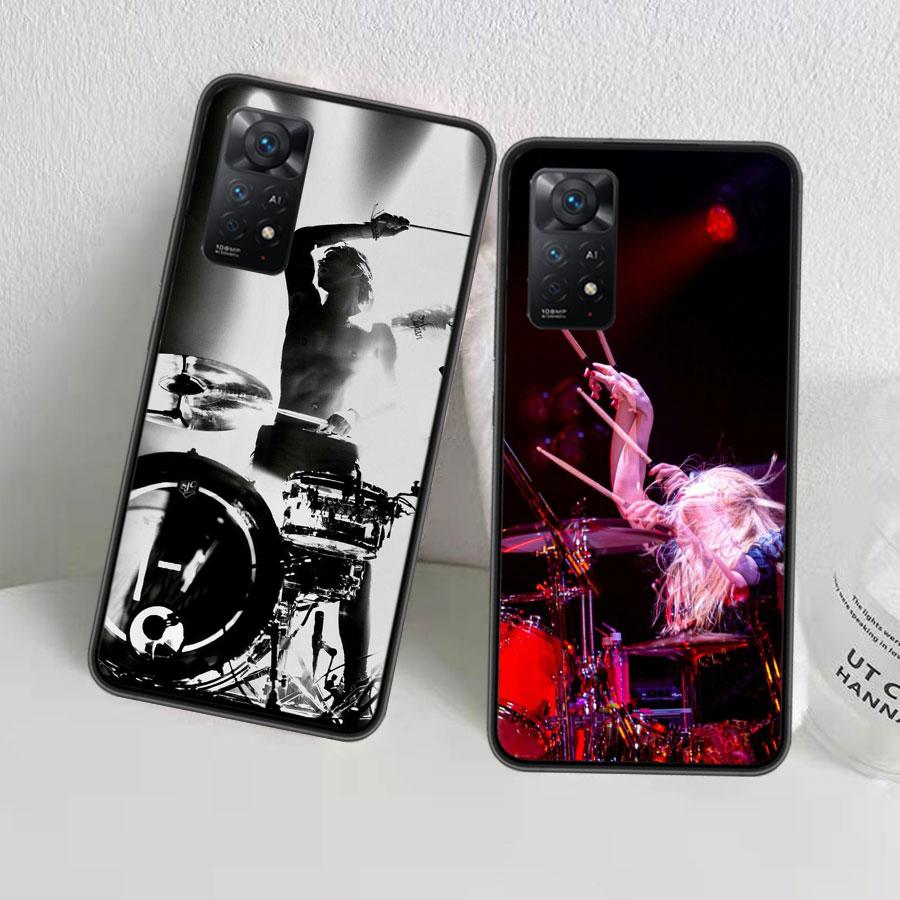 Drum Drummer Music Dj Phone Case For Redmi 13C 14C Note 13 14 Pro 5G Plus 12 12C 10 10A 10C 9 9A 9C 9T 8 8A K70 Pro Xiaomi Cover