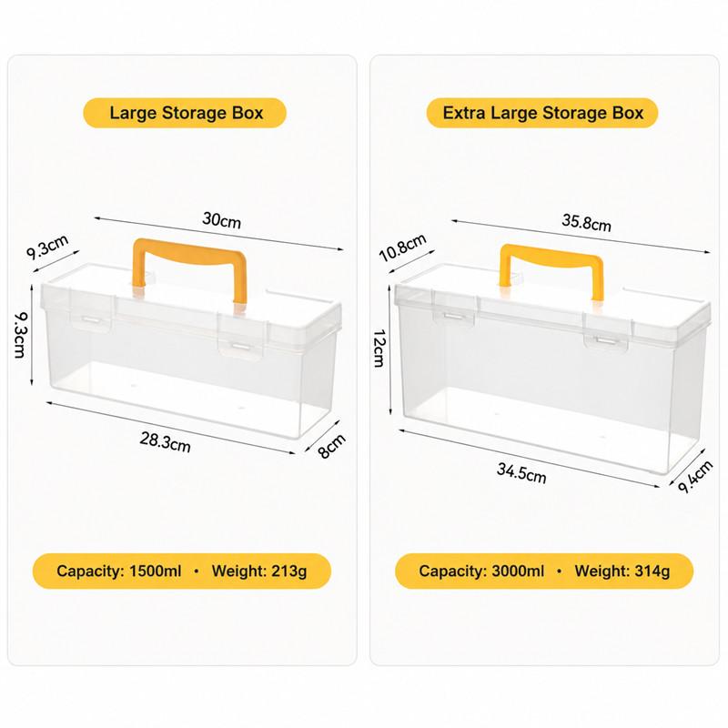 Kitchen Gadgets Household Hardware Tool Box Transparent Portable Screw Accessories Storage Box Plastic Box PP Kitchen Utensil