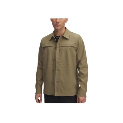 Stilvolle Lässige Polo Gewebte Langarmjacke Herrenjacken Hellbraun 1390261-251