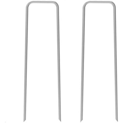 50pc 6in Garden U-shaped Spikes For Landscaping, Control, Fabric Barriers, Irrigation And Fencing