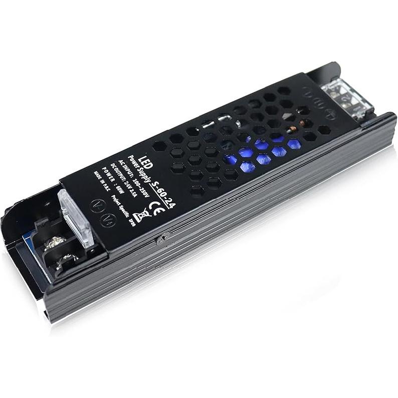 inShareplus DC 24V 8.5A 200W Switching Power Supply, AC 110~250V to 24 Volt Universal DC Transformer Driver, LED Power Supply, Converter Adapter for