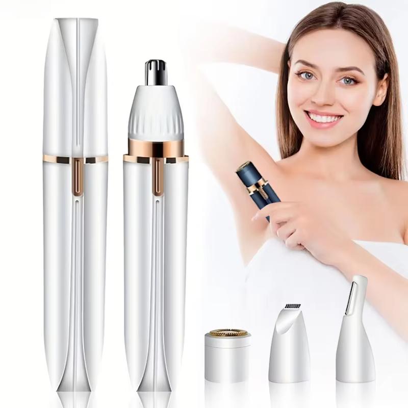 4 In 1 Womens Electric Eyebrow Trimmer Eye Brow Shaper Pencil Face Hair Remover For Women Automatic Eyebrow Shavers Pocketknife
