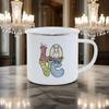 Happy Easter Themed Coffee Mugs Cute Coloful Juice Water Drinkware easy clean Mugs Novetly Rabbit Car Pattern Enamel Mug Safe