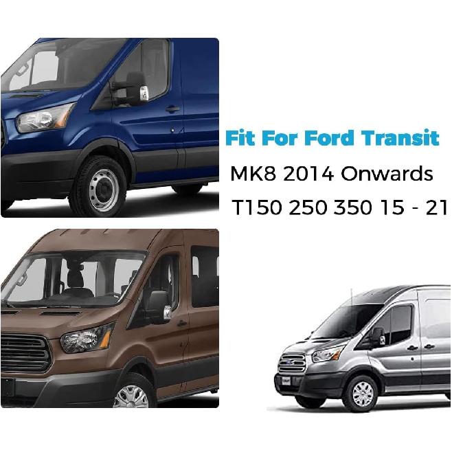 Wing Mirror Side Mirror Indicator Lamp Lens Cover Fit For Ford Transit T150 250 350 2015 2016 2017 2018 2019 2020 2021 MK8 2014 Onwards,Left Driver