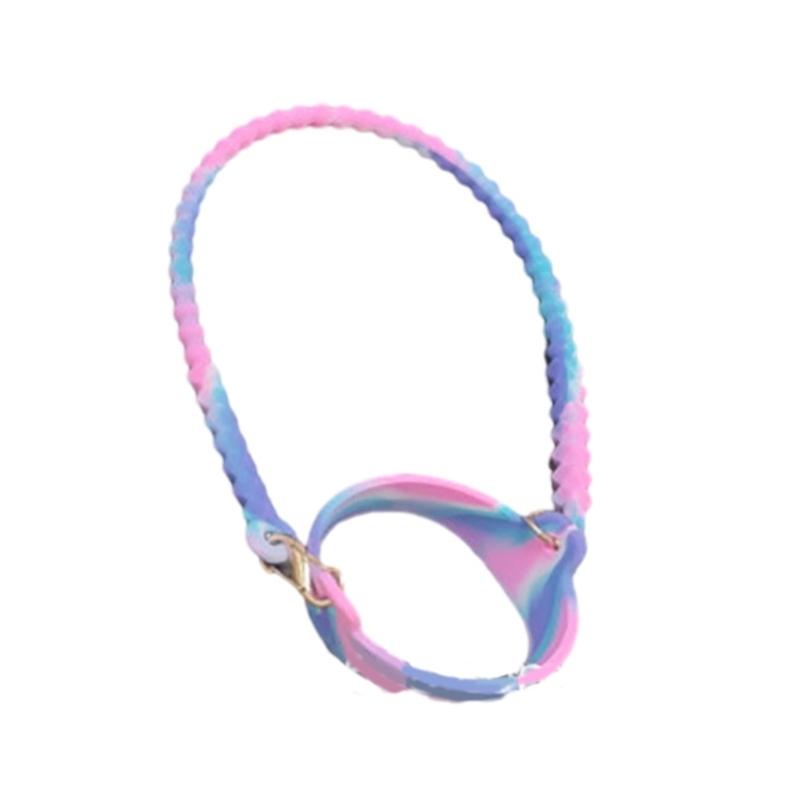 Water Bottle Handle Strap, Silicone Water Bottle Sling Lanyard Attachment Bright Colorful Soft Bottle Handle Grip Holder
