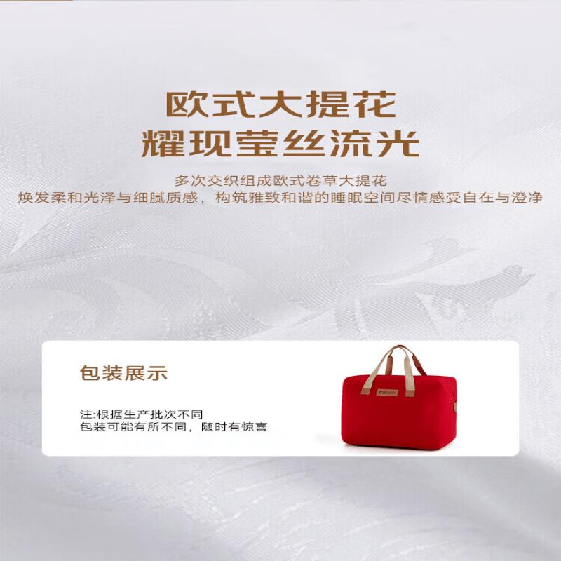 Mengjie Light Oxygen Antibacterial Jacquard Mulberry Silk All-Season Quilt