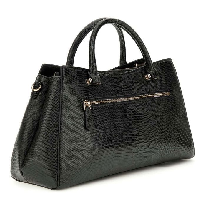 GUESS Sac à main noir pour femme - Salinge Luxury Satchel 314063